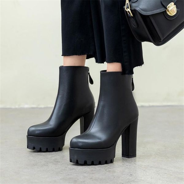 boots pxelena drop ship vintage women autumn ankle block chunky high heels platform punk rock goth biker motorcycle shoes 34-431, Black
boots pxelena drop ship vintage women autumn ankle block chunky high heels platform punk rock goth biker motorcycle shoes 34-431, Black