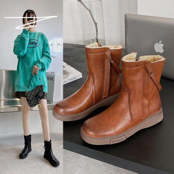 new rome fashion women short boots warm cotton flat heel ankle boots for women flats rubber round toe pu short mujer botas, Black
new rome fashion women short boots warm cotton flat heel ankle boots for women flats rubber round toe pu short mujer botas, Black