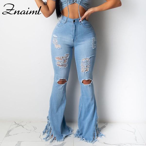 znaiml spring autumn women flare jeans pants thin vintage tassels tear denim ladies high waist stretch pocket wide leg trousers, Blue
znaiml spring autumn women flare jeans pants thin vintage tassels tear denim ladies high waist stretch pocket wide leg trousers, Blue