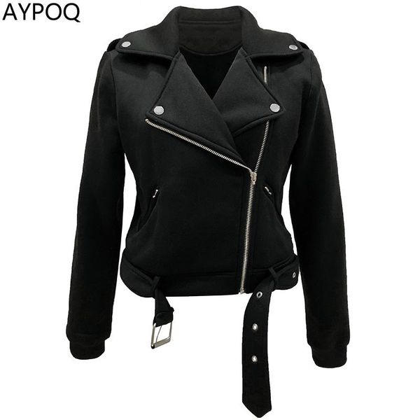 aypoq autumn women zippers jacket casual female outwear short coat black white outer garments turndown collar streetwear, Black;brown
aypoq autumn women zippers jacket casual female outwear short coat black white outer garments turndown collar streetwear, Black;brown