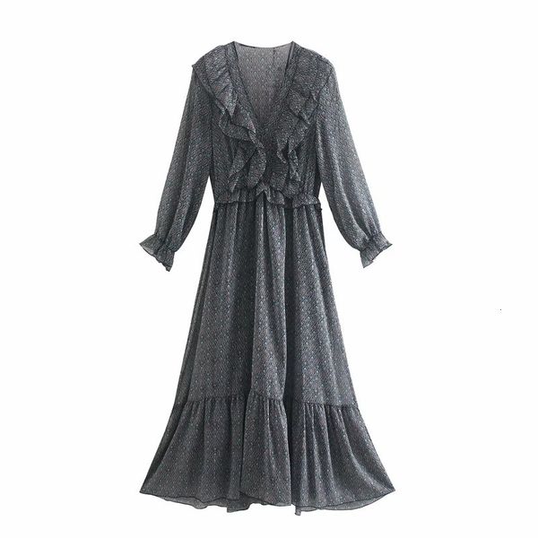 2021 new do vintage de impresso cinza moda senhoras babados vestidos com decote em v elegante feminino chiffon solto vestido k47j, Black;gray
2021 new do vintage de impresso cinza moda senhoras babados vestidos com decote em v elegante feminino chiffon solto vestido k47j, Black;gray