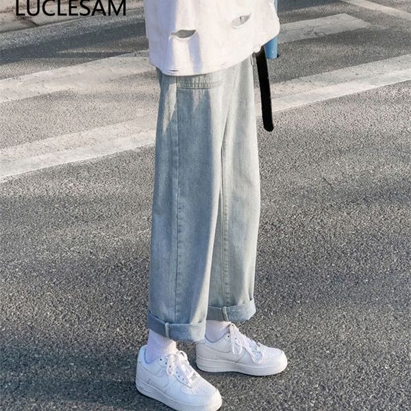 straight loose cropped jeans men korean streetwear mens crop pants fashion casual denim trousere blue baggy hip hop jean 201111
straight loose cropped jeans men korean streetwear mens crop pants fashion casual denim trousere blue baggy hip hop jean 201111