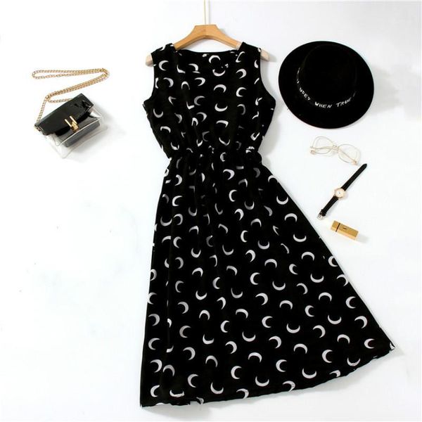 casual dresses 2021 floral black dress women summer printed chiffon sleeveless female vintage midi polka dot vestidos1, Black;gray
casual dresses 2021 floral black dress women summer printed chiffon sleeveless female vintage midi polka dot vestidos1, Black;gray