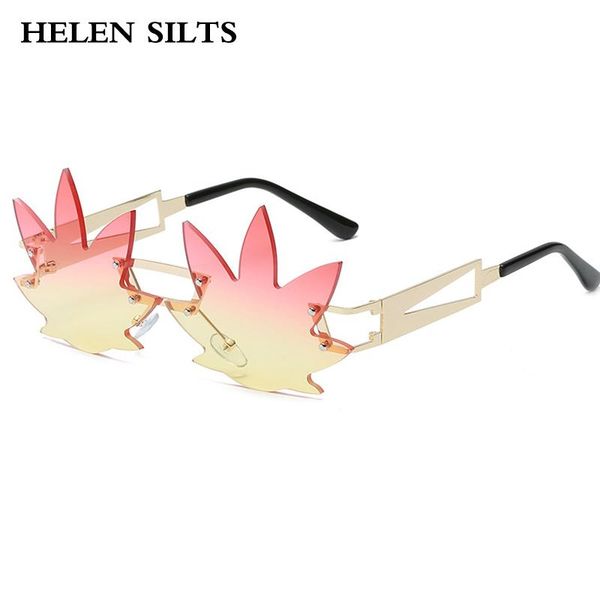 personality irregular leaves sunglasses women brand fashion alloy rimless sunglasses for women steampunk glasses female uv400, White;black
personality irregular leaves sunglasses women brand fashion alloy rimless sunglasses for women steampunk glasses female uv400, White;black