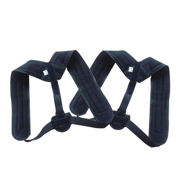 male and female anti-kyphosis sitting posture correction belt back clavicle orthosis posture correction belt, Black;blue