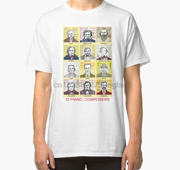 men 12 piano composer portraits classic hoodie designers t shirts sweatshirt