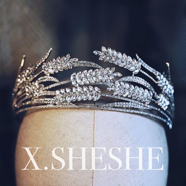 luxurious, resplendent, classical, chic and elegant water diamond wheat ear bridal headdress crown wedding dress dinner with makeup, Silver
luxurious, resplendent, classical, chic and elegant water diamond wheat ear bridal headdress crown wedding dress dinner with makeup, Silver