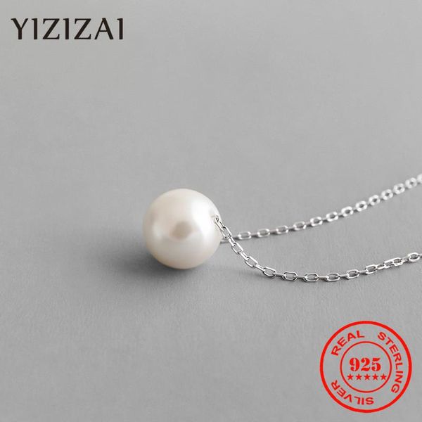 chains yizizai genuine 925 sterling silver simple korean natural freshwater pearl necklace pendant women's jewelry gift
chains yizizai genuine 925 sterling silver simple korean natural freshwater pearl necklace pendant women's jewelry gift