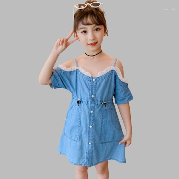 girl's dresses dress girl patchwork child denim summer children party casual style girls costumes kids 6 8 10 12 141, Red;yellow
girl's dresses dress girl patchwork child denim summer children party casual style girls costumes kids 6 8 10 12 141, Red;yellow