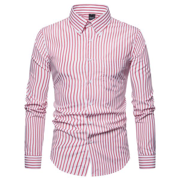 swagwhat new male striped men's casual long sleeve business formal shirt camisa social shirts for men, White;black
swagwhat new male striped men's casual long sleeve business formal shirt camisa social shirts for men, White;black