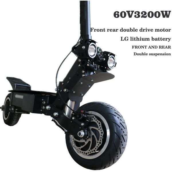 electric scooter 60v45ah lithium battery 3200w high speed motor fold electric off-road max 95km/h range 150km, Silver;blue
electric scooter 60v45ah lithium battery 3200w high speed motor fold electric off-road max 95km/h range 150km, Silver;blue