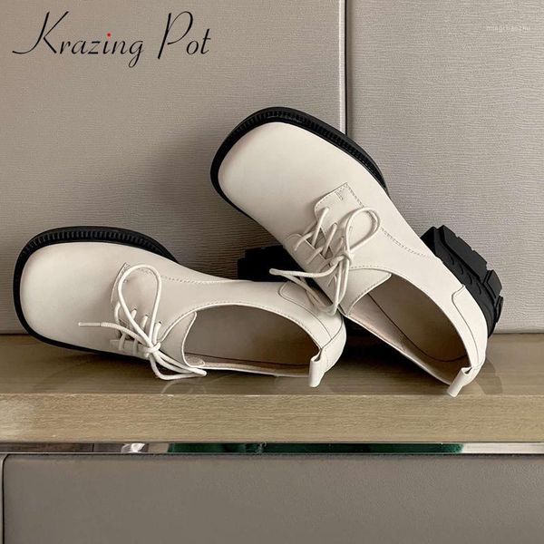 dress shoes krazing pot preppy style genuine leather classic colors square toe thick high heel lace up energy lady gentlewomen pumps l011, Black
dress shoes krazing pot preppy style genuine leather classic colors square toe thick high heel lace up energy lady gentlewomen pumps l011, Black