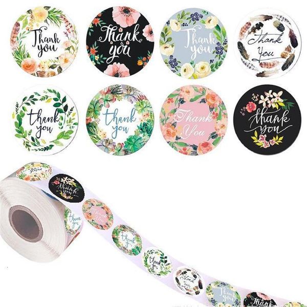 thank 1inch 500pcs/roll you stickers round for floral wedding favors and party handmade stickers envelope seal
thank 1inch 500pcs/roll you stickers round for floral wedding favors and party handmade stickers envelope seal