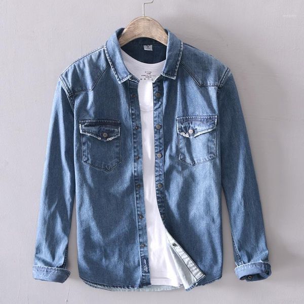 2019 suehaiwe's brand long-sleeved blue denim shirts men fashion casual shirt mens spring solid jeans shirt male chemise1, White;black
2019 suehaiwe's brand long-sleeved blue denim shirts men fashion casual shirt mens spring solid jeans shirt male chemise1, White;black