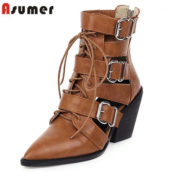 asumer 2020 ankle boots women pointed toe european style hollow out summer shoes pointed toe buckle wedges boots woman1, Black
asumer 2020 ankle boots women pointed toe european style hollow out summer shoes pointed toe buckle wedges boots woman1, Black