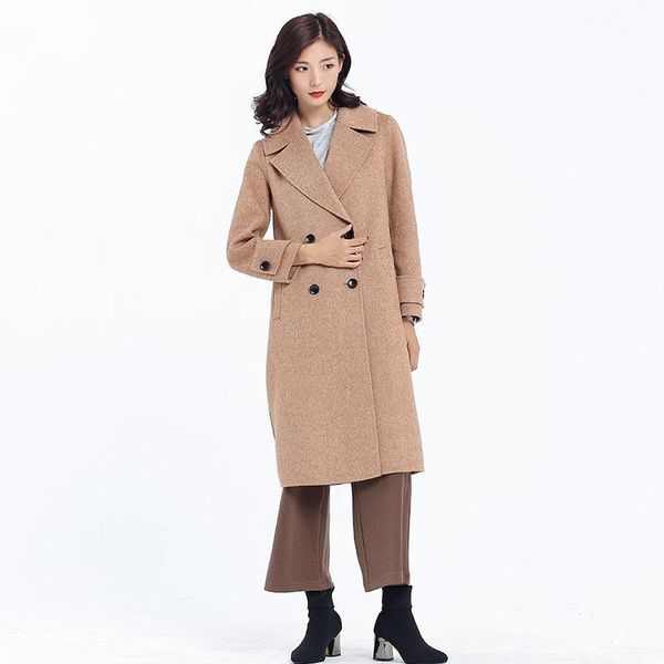 fall/winter 2020 new double-faced cashmere handmade high-end long loose double-breasted belt wool women's jacket1, Black
fall/winter 2020 new double-faced cashmere handmade high-end long loose double-breasted belt wool women's jacket1, Black