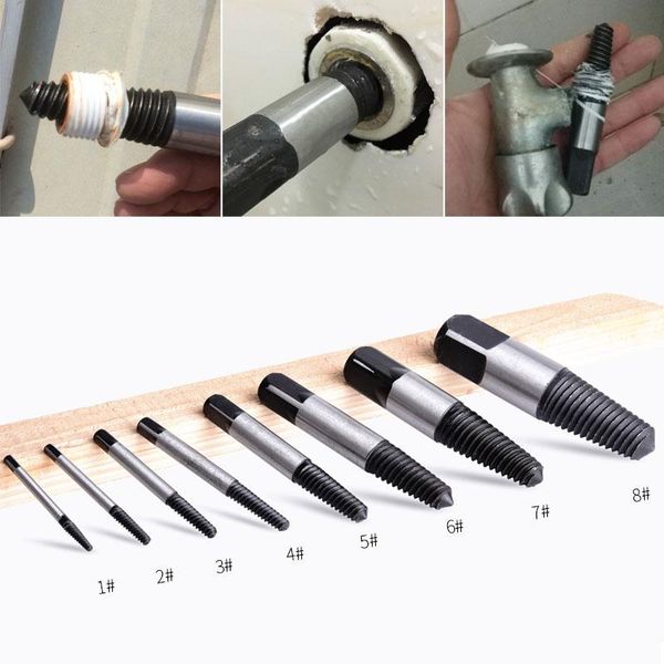 8pcs screw extractor tools broken screw remove take out the broken pipe drill bits
8pcs screw extractor tools broken screw remove take out the broken pipe drill bits