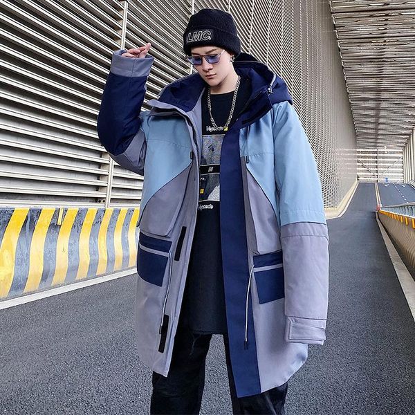 winter long down jacket men's parka warm fashion hit color casual hooded coat men loose korean oversize coat mens overcoat m-3xl, Black
winter long down jacket men's parka warm fashion hit color casual hooded coat men loose korean oversize coat mens overcoat m-3xl, Black