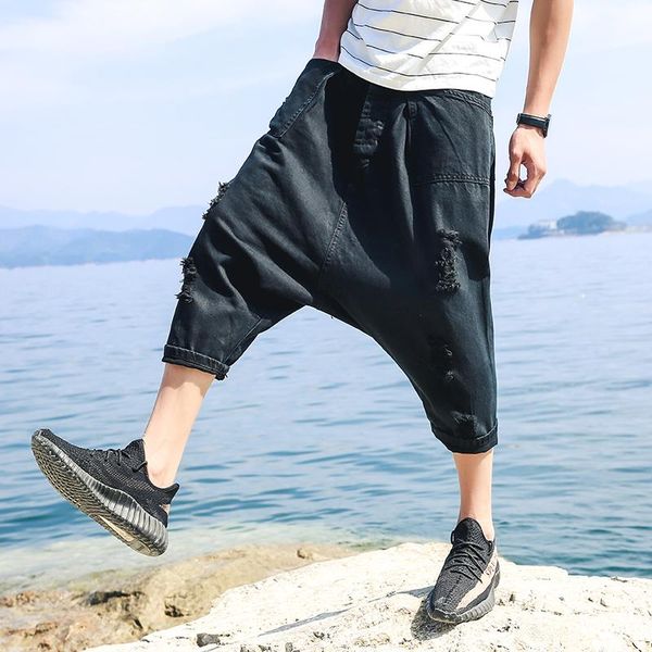 summer men's clothing big crotch pants korean casual capri harem singer costumes kg-184, Blue
summer men's clothing big crotch pants korean casual capri harem singer costumes kg-184, Blue