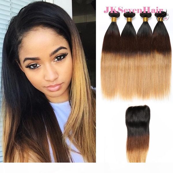 ombre 1b 4 27 indian human hair extensions 4pcs w closure virgin brazilian malaysian peruvian straight dark roots brown blonde hair bundles, Black
ombre 1b 4 27 indian human hair extensions 4pcs w closure virgin brazilian malaysian peruvian straight dark roots brown blonde hair bundles, Black