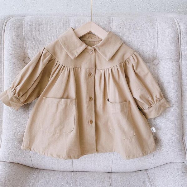 autumn 2020 children kids solid lapel collar trench windbreaker girls casual jackets outerwear coats casaco1, Blue;gray
autumn 2020 children kids solid lapel collar trench windbreaker girls casual jackets outerwear coats casaco1, Blue;gray