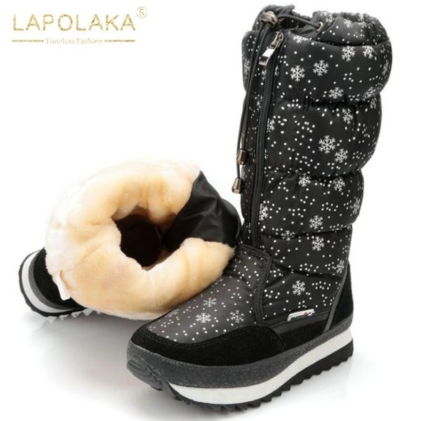 lapolaka 2021 add fur platform comfy shoes ladies boots female skidproof warm snow plush wedges print boots woman, Black
lapolaka 2021 add fur platform comfy shoes ladies boots female skidproof warm snow plush wedges print boots woman, Black