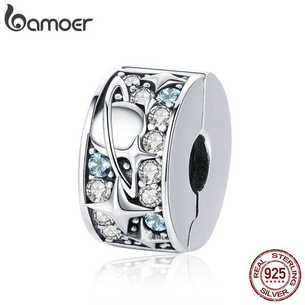 bamoer authentic 925 sterling silver star moon planet beads clip charms fit charm bracelet necklaces diy jewelry making scc985 q1106
bamoer authentic 925 sterling silver star moon planet beads clip charms fit charm bracelet necklaces diy jewelry making scc985 q1106
