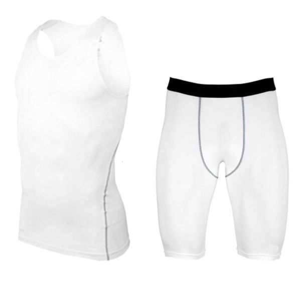 sports men's tight training pro running elastic quick drying compression shorts vest set, Gray
sports men's tight training pro running elastic quick drying compression shorts vest set, Gray