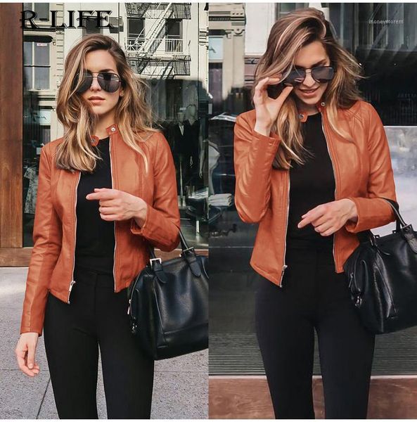 women's leather & faux women's jackets autumn 2021 short coat solid color slim fit pu jacket motorcycle streetwear soft female1, Black
women's leather & faux women's jackets autumn 2021 short coat solid color slim fit pu jacket motorcycle streetwear soft female1, Black