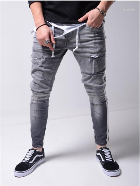 men's jeans 2021 trendy men hop streetwear skinny biker destroyed frayed fit denim ripped pants side stripe pencil pants1, Blue
men's jeans 2021 trendy men hop streetwear skinny biker destroyed frayed fit denim ripped pants side stripe pencil pants1, Blue