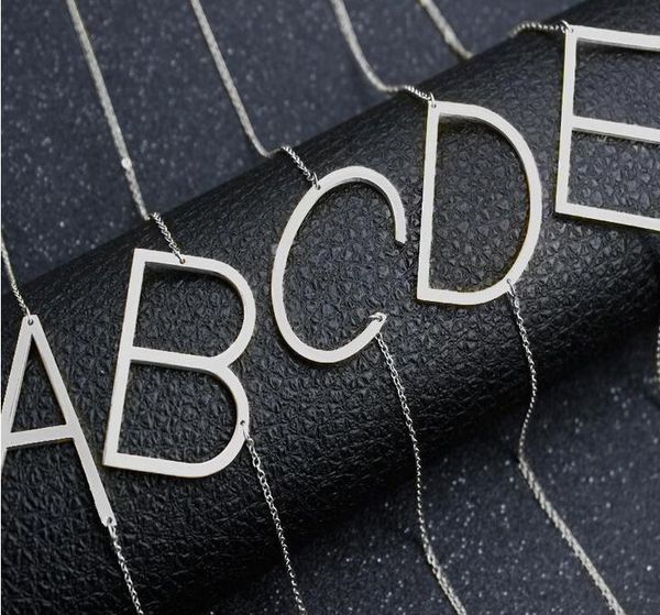 factory2zchenglish a-z personalized women sideways name fashion letter initial gold silver plated stainless steel neckla
factory2zchenglish a-z personalized women sideways name fashion letter initial gold silver plated stainless steel neckla
