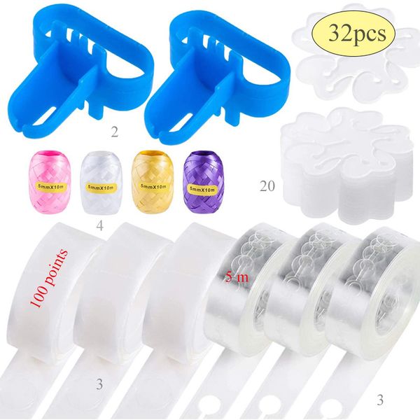 32pcs balloon accessories balloons chain ribbon glue dot balloon arch wedding party christmas birthday background decoration 1027
32pcs balloon accessories balloons chain ribbon glue dot balloon arch wedding party christmas birthday background decoration 1027