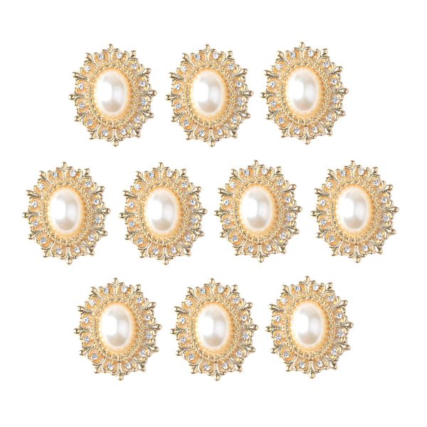 10 piece alloy oval crystal pearl flat back craft buttons scrapbooking embellishment for wedding jewelry making clothing bag decoration 29mm
10 piece alloy oval crystal pearl flat back craft buttons scrapbooking embellishment for wedding jewelry making clothing bag decoration 29mm