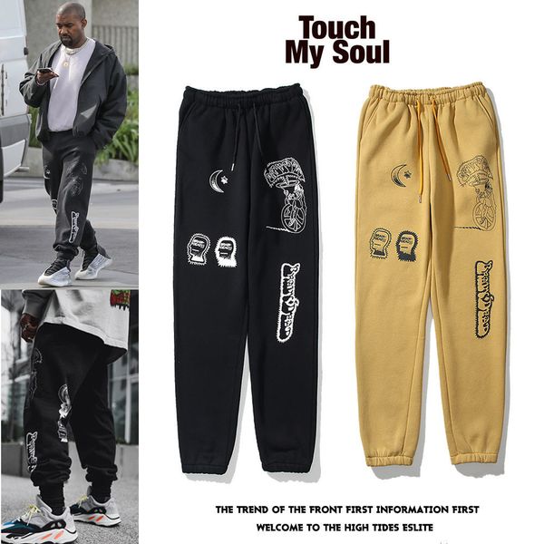 european and american kanye trousers men's graffiti loose feet tide brand autumn and winter plus velvet all-match sports casual pants f, Black
european and american kanye trousers men's graffiti loose feet tide brand autumn and winter plus velvet all-match sports casual pants f, Black