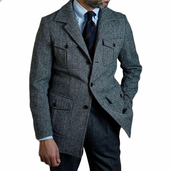 formal men suits herringbone handsome custom made man coat single breasted lapel casual business jacket, White;black
formal men suits herringbone handsome custom made man coat single breasted lapel casual business jacket, White;black