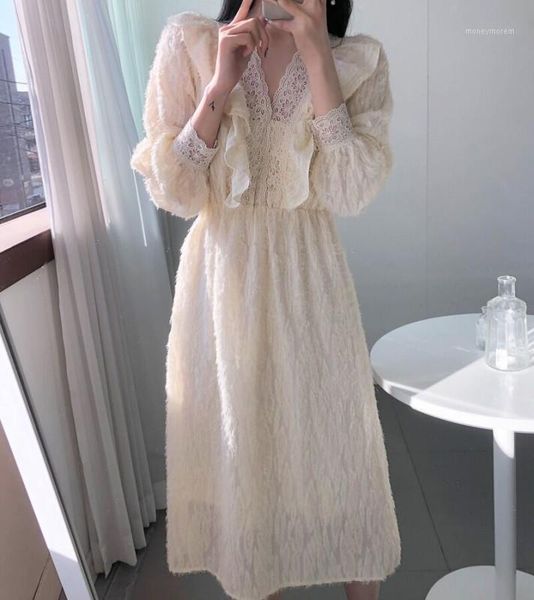 casual dresses korean elegant tassel v-neck office lady women puff sleeve party 2021 slim ruffles dress female vestidos1, Black;gray
casual dresses korean elegant tassel v-neck office lady women puff sleeve party 2021 slim ruffles dress female vestidos1, Black;gray