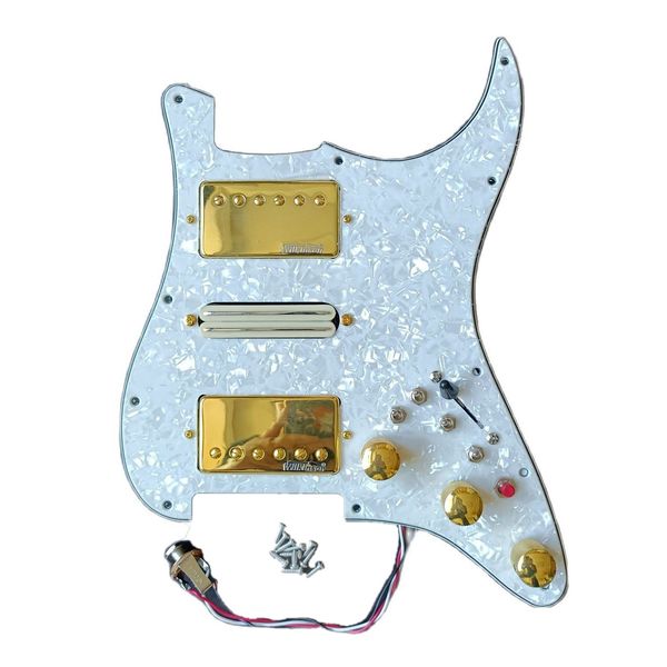 upgrade loaded hsh guitar pickguard golden wk alnico 5 pickups set 4 single cut switch 20 tones more function for fd strat guitar welding ha
upgrade loaded hsh guitar pickguard golden wk alnico 5 pickups set 4 single cut switch 20 tones more function for fd strat guitar welding ha