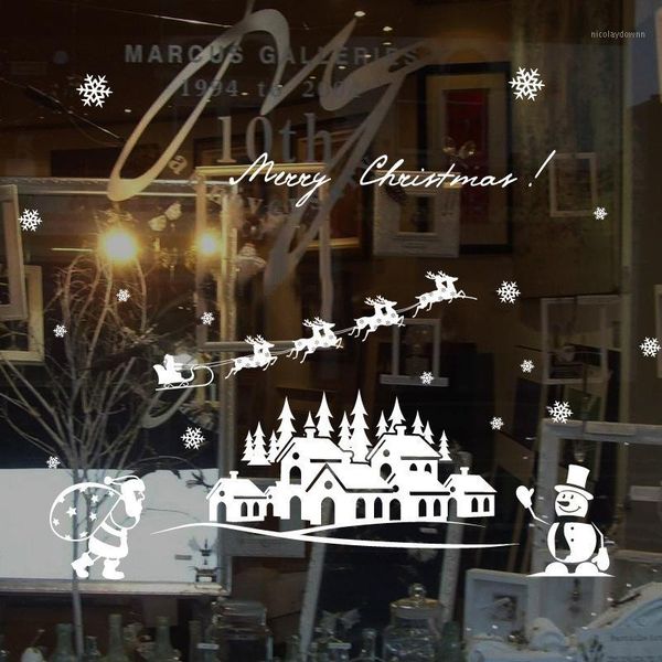 christmas decorations year decoration for home santa claus window glass stickers snowman removable navidad natal1
christmas decorations year decoration for home santa claus window glass stickers snowman removable navidad natal1