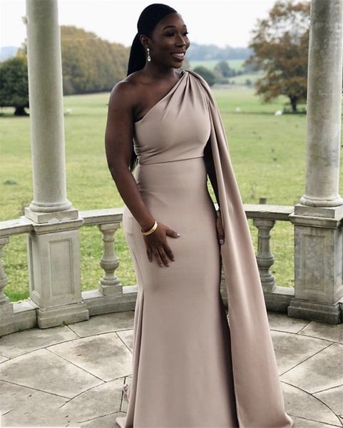 champagne bridesmaid dresses with cape african one shoulder floor length mermaid satin wedding party bridemaid dresses, White;pink
champagne bridesmaid dresses with cape african one shoulder floor length mermaid satin wedding party bridemaid dresses, White;pink