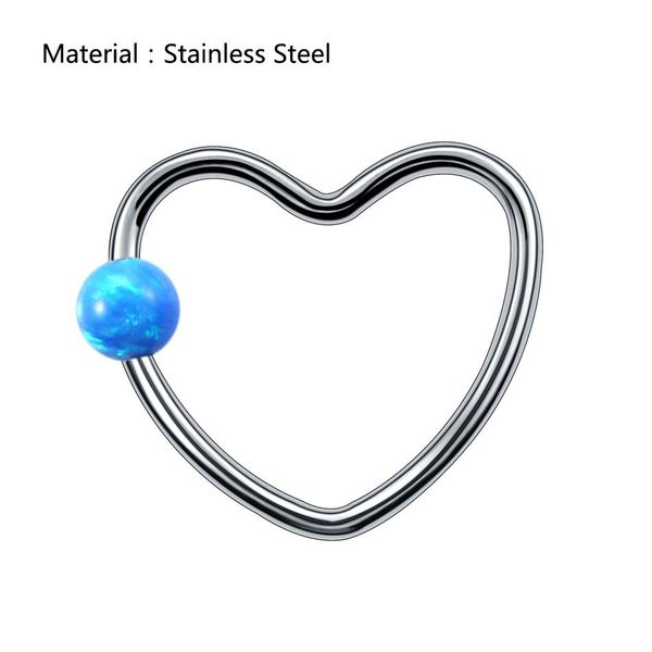 1pc fashion daith heart rings opal gem cartilage tragus piercings nose hoop rings labret ring daith piercing jewelry q jllrmc, Silver
1pc fashion daith heart rings opal gem cartilage tragus piercings nose hoop rings labret ring daith piercing jewelry q jllrmc, Silver