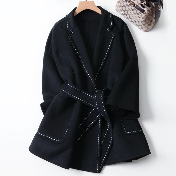 wool coat women clothes 2020 spring korean 100% wool jacket elegant ladies coats overcoat loose casaco feminino mke-1095 kj41601, Black
wool coat women clothes 2020 spring korean 100% wool jacket elegant ladies coats overcoat loose casaco feminino mke-1095 kj41601, Black