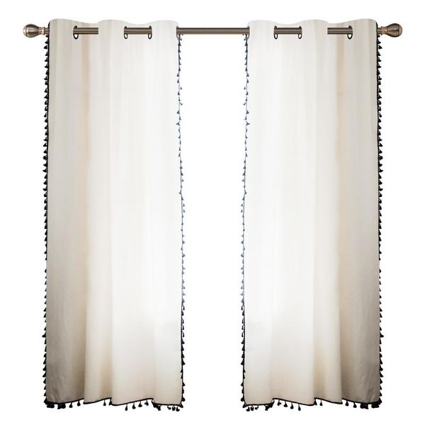 2pcs semi-sheer curtain bedroom elegant window decorative simple linen look living room japanese style home with tassel panel
2pcs semi-sheer curtain bedroom elegant window decorative simple linen look living room japanese style home with tassel panel
