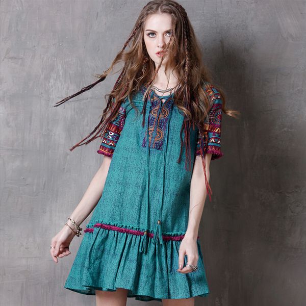 women's 2021 black friday summer new ruffle skirt ethnic embroidery short sleeve dress 8132, White
women's 2021 black friday summer new ruffle skirt ethnic embroidery short sleeve dress 8132, White