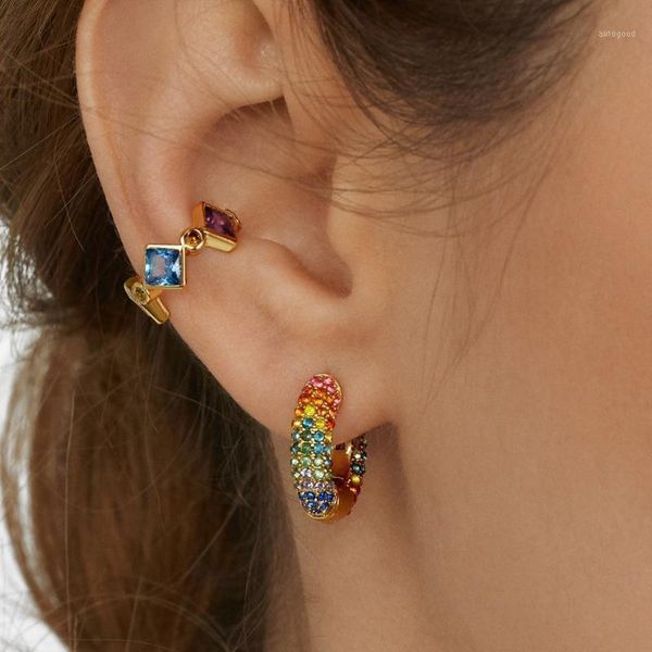 hoop & huggie pastel rainbow cz earring trendy classic hoops micro pave colorful stone fashion gold earrings1, Golden;silver
hoop & huggie pastel rainbow cz earring trendy classic hoops micro pave colorful stone fashion gold earrings1, Golden;silver