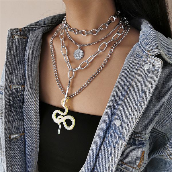 fashion multilayer pendant necklaces for women personality dagger snake shaped choker necklace hip hop jewelry accessories kimter-k165fa
fashion multilayer pendant necklaces for women personality dagger snake shaped choker necklace hip hop jewelry accessories kimter-k165fa