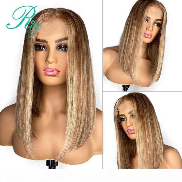 13x6 150% honey blonde highlight straight bob cut blunt color lace front human hair wigs for black women preplucked remy, Black;brown
13x6 150% honey blonde highlight straight bob cut blunt color lace front human hair wigs for black women preplucked remy, Black;brown