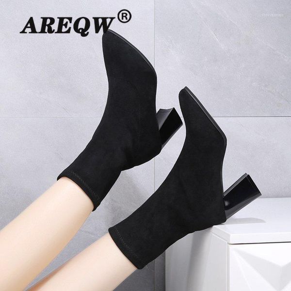women classics ankle boots kid suede soft shoes anti-skid women boots high heels causal ladies footwear1, Black
women classics ankle boots kid suede soft shoes anti-skid women boots high heels causal ladies footwear1, Black