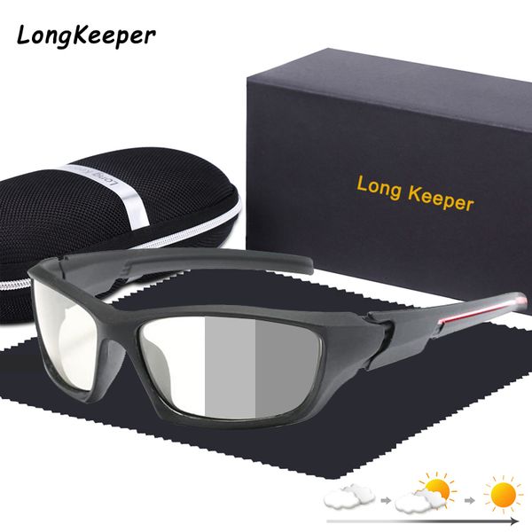 men pchromic sunglasses matte black sports goggles chameleon eyewear women color changing polarized driving 2020 sun glasses, White;black
men pchromic sunglasses matte black sports goggles chameleon eyewear women color changing polarized driving 2020 sun glasses, White;black