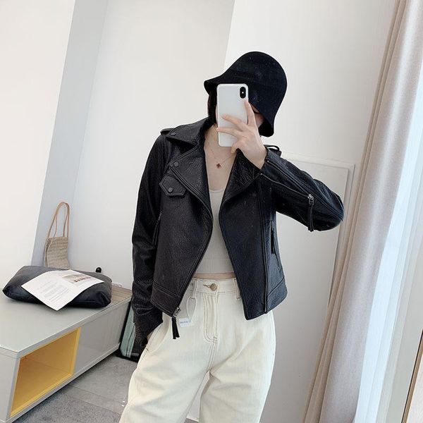women's leather & faux higher-order goods stretch comfortable without bound coat woman brief paragraph 2021 sheep skin, Black
women's leather & faux higher-order goods stretch comfortable without bound coat woman brief paragraph 2021 sheep skin, Black