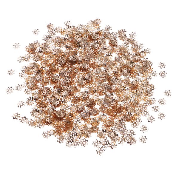 1000 piece gold flower bead caps jewelry making accessories findings 7mm 
1000 piece gold flower bead caps jewelry making accessories findings 7mm